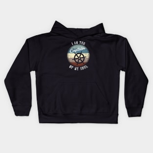 Vintage I Am The Captain Of My Soul Kids Hoodie